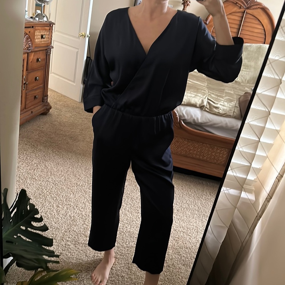 Club Monaco Silk Jumpsuit